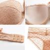Womens Lace Push-Up Bra Set With Underwire Thin Molded Cup 3/4 Coverage Comfortable Breathable Small Bust