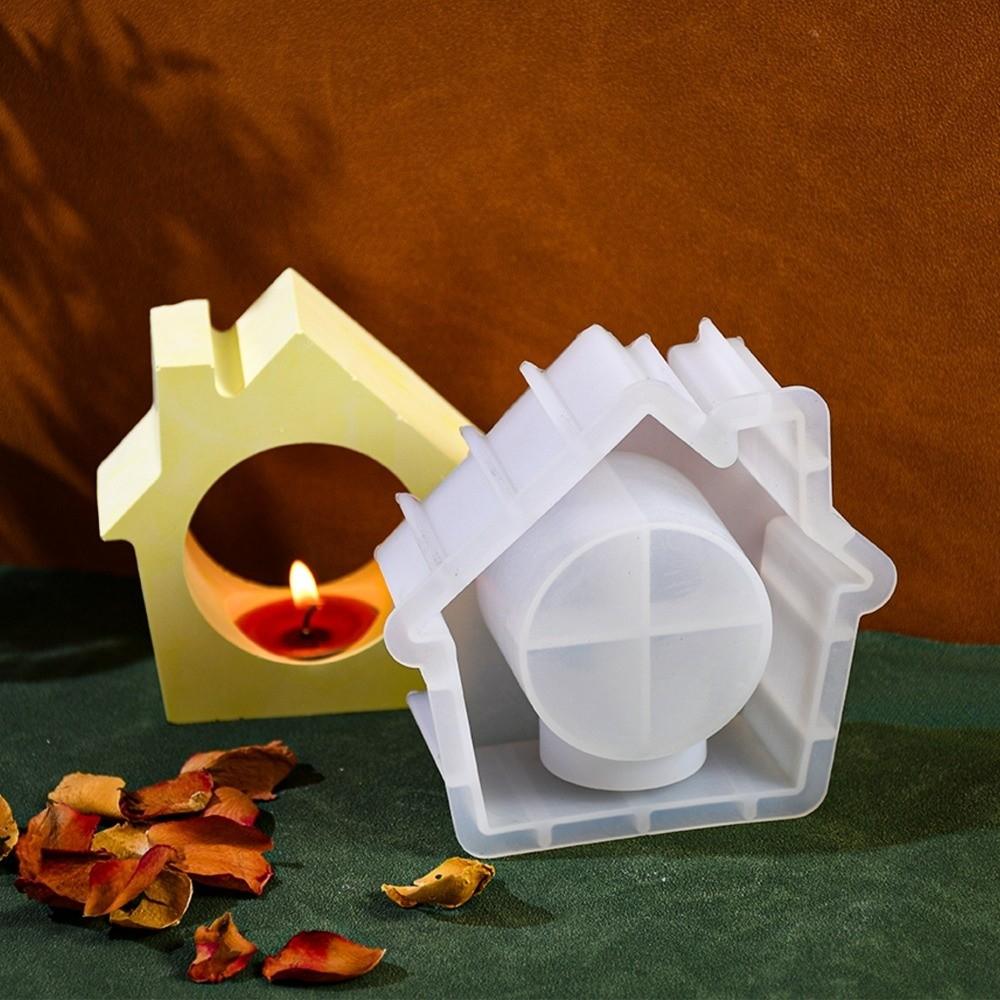 3D Christmas Candle Base Mold DIY Crafts Epoxy Resin Plaster Mold Gift Making