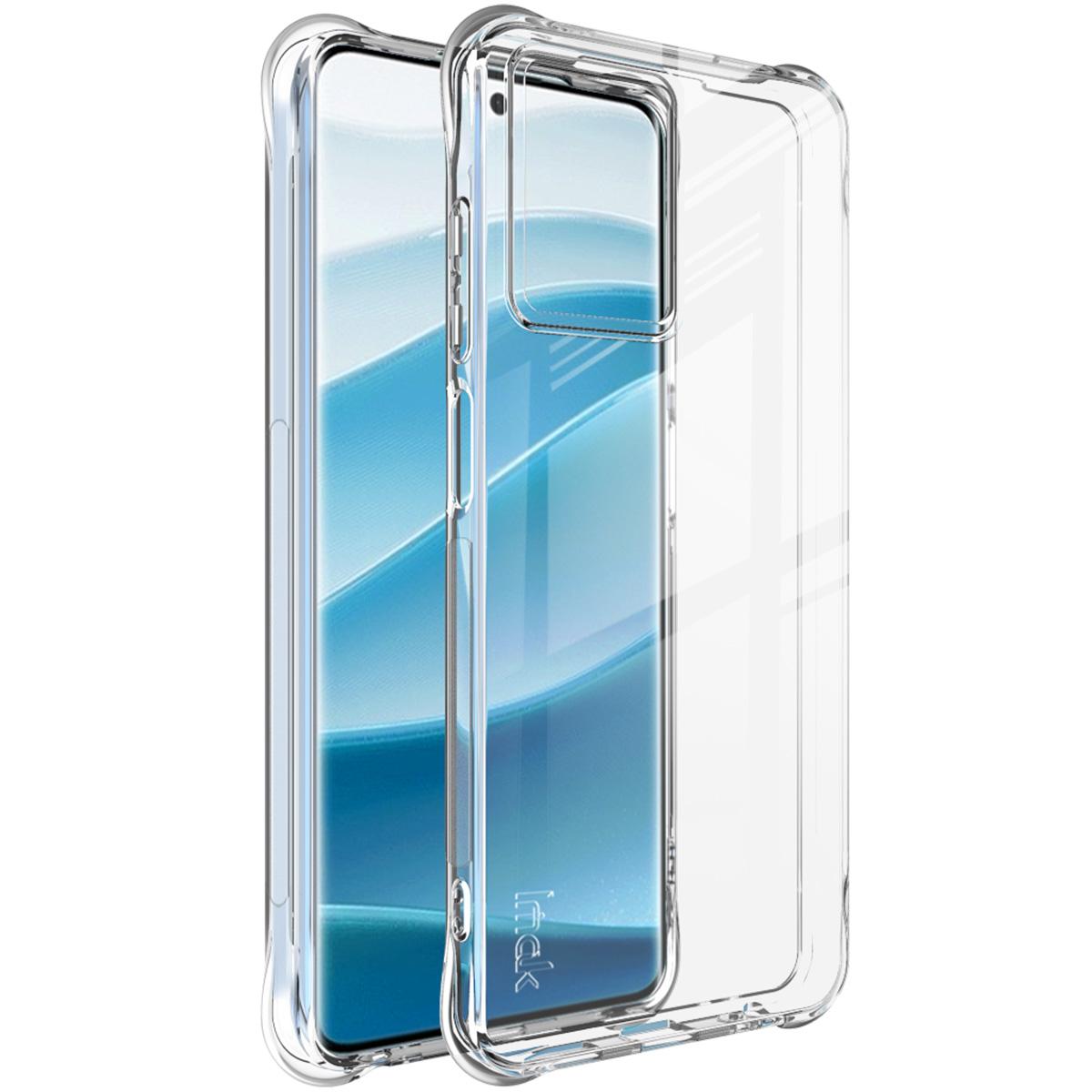 

Для HMD Pulse Plus Pro 4G Чехол для телефона IMAK Ударопрочный мягкий чехол HMD Pulse Plus 4G прозрачный белый