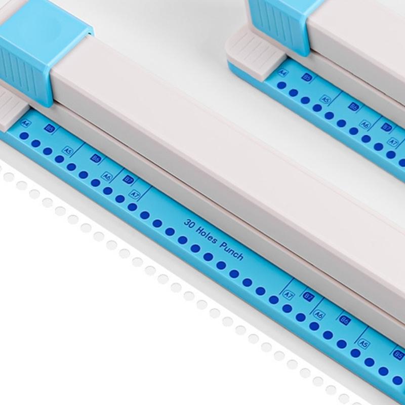 Professional 30 Hole Paper Puncher Slide Paper Puncher Machine 5 Sheet Punching Capacity For Office And School Use