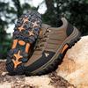Hiking Shoes Men Outdoor Anti-slip Lace-up Flat Bottom Shoes Men Shock-absorbing Comfortable Breathable Casual Sports Shoes Men