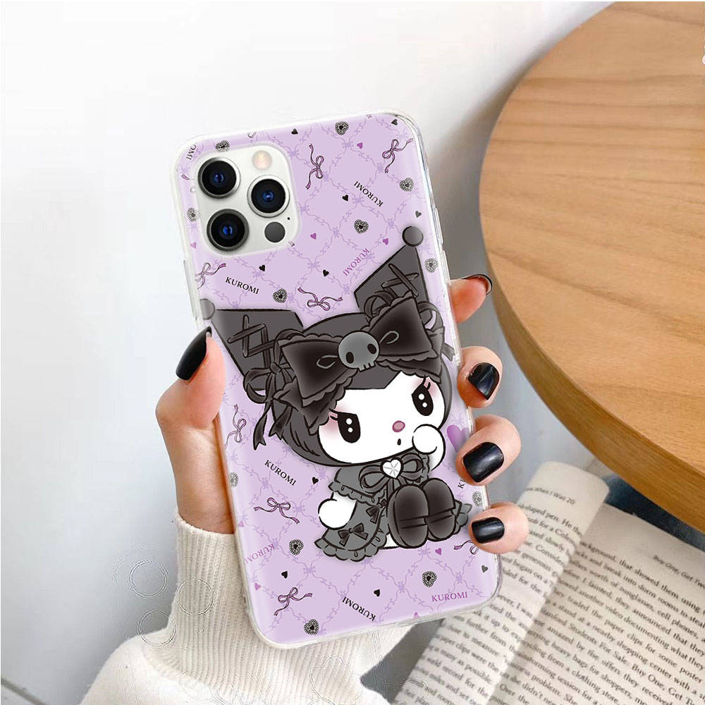 Transparent Case for Samsung A04 A14 A23 M33 M53 Realme 10 9 C35 C55 VIVO X80 Infinix Hot 30 Note 11 Tecno Spark 8P Pro L-15 Kuromi