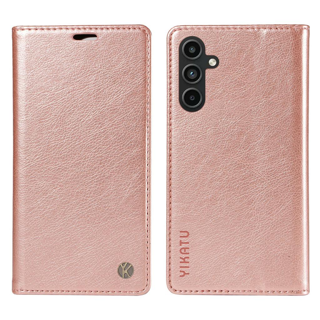 YIKATU YK-006 For Samsung Galaxy A15 4G/5G Case Anti-scratch Wallet Leather Phone Cover