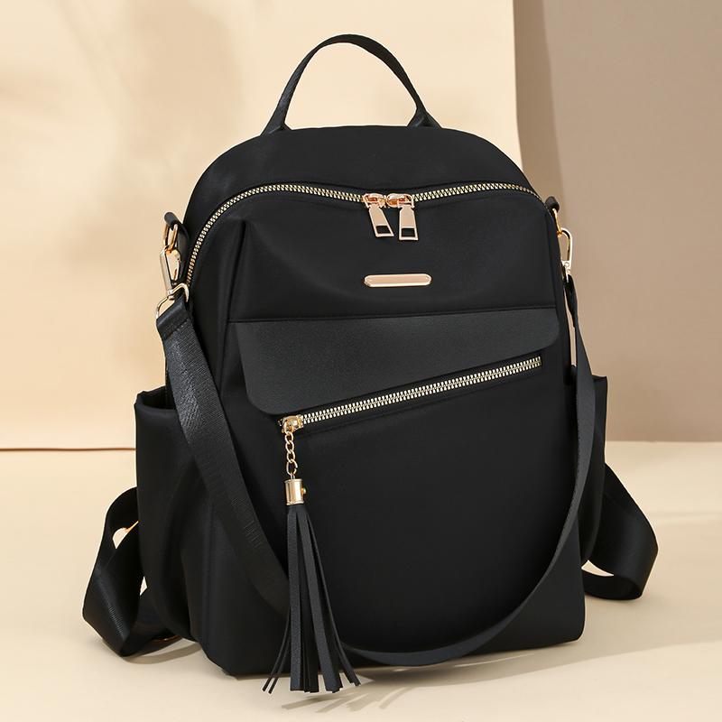 Tassel Backpack Women's Large Capacity Commuter Travel Backpack Multifunctional Shoulder Bag