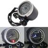 Retro Universelles Motorrad LED LCD Digitaler Kilometerzähler Tacho Ölanzeige 12V Cafe Racer Old School Bobber Touring