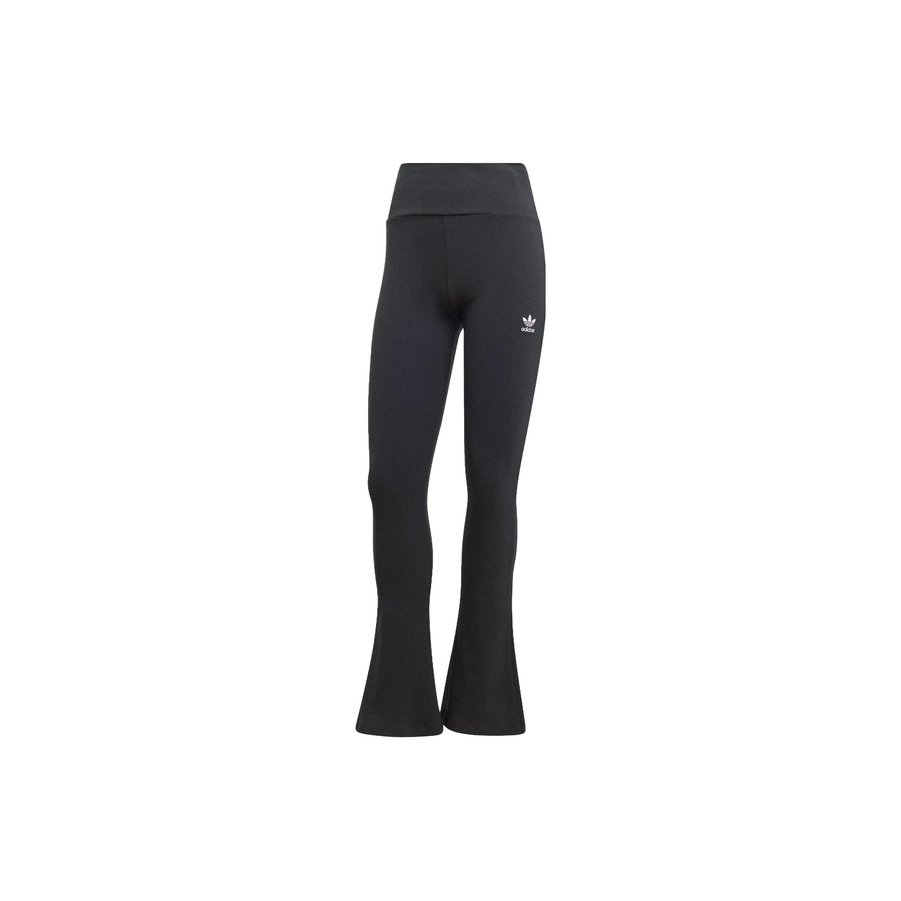 (WMNS) adidas Essentials Rib Flared Pant Black Women s II8056 XXS