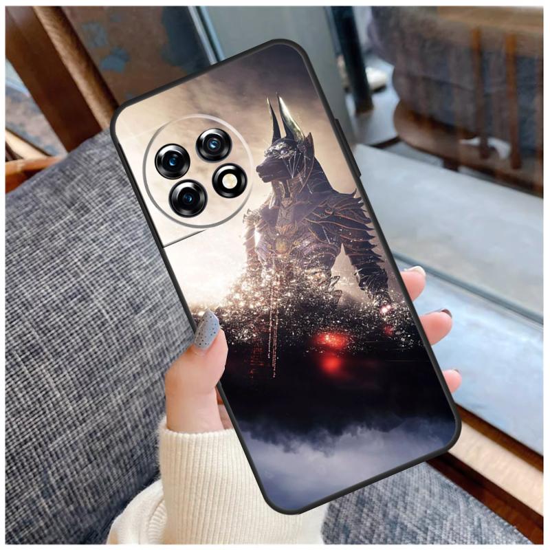 Anubis Ankh Pharaoh Case For OnePlus 13 15 13R 13T 12 12R 11 9 10 Pro 10T 8T Nord 5 CE 2 3 4 Lite N20 N30 Coque