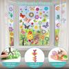 148 Pcs Spring Summer Window Stickers, 9 Sheets Flower Butterfly Tree Sunflower Window Stickers Window Decals for Glass for Summer Spring Decoration H