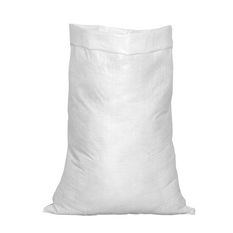 HKZ-61 Heavy-Duty White Woven PP Packing Bags, 100 Pcs