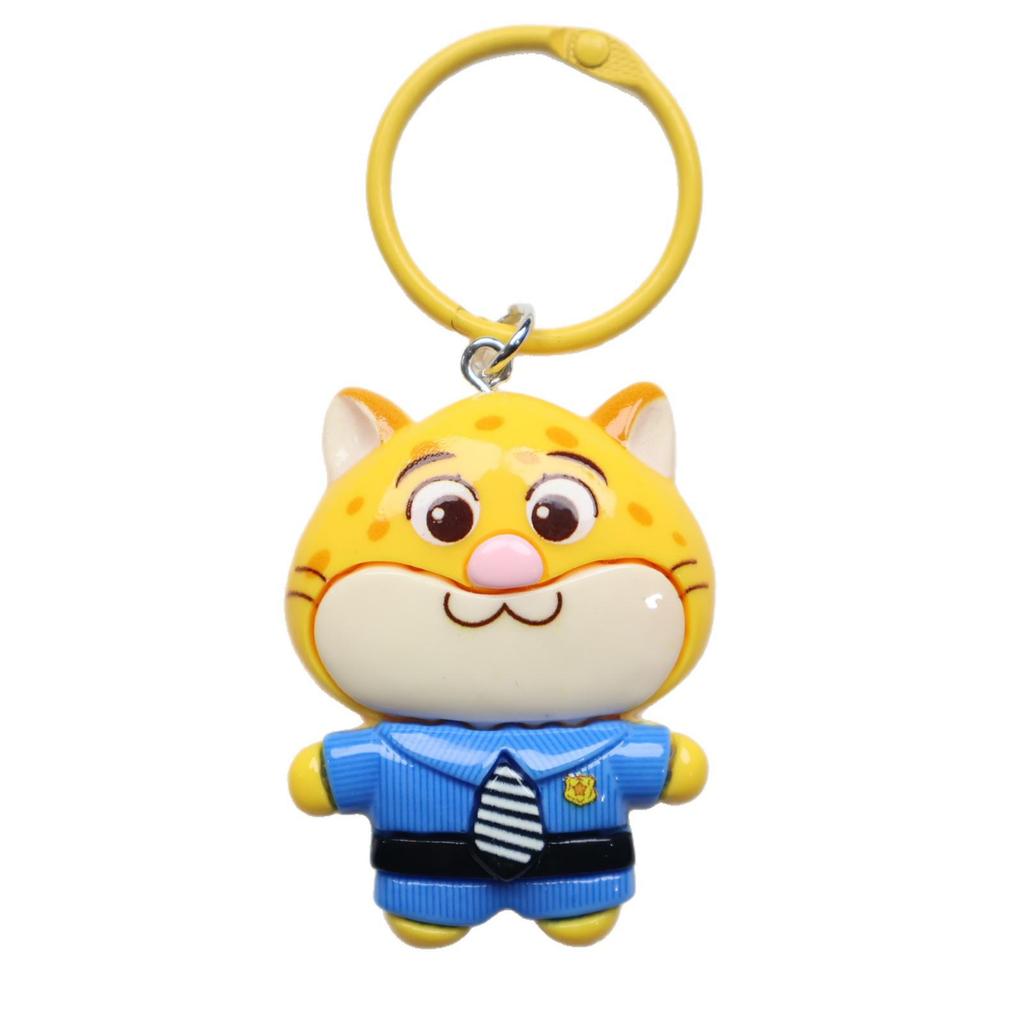 Crazy Animal Cartoon Resin Keychain Pendant for Bags and Backpacks - Couple Gift