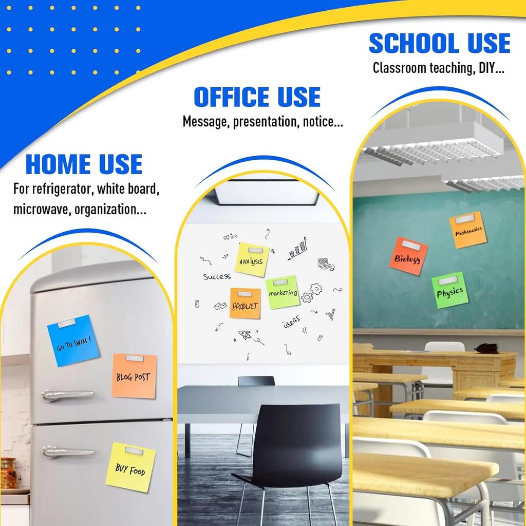 100 SZT. Super Mocne Prostokątne Magnesy Neodymowe Kwadratowy Magnes Naklejki na Lodówkę Wielofunkcyjne Magnesy do Rękodzieła DIY i Organizacji