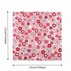 7Pcs Red floral pattern Patchwork Fabric 7 pieces per set Pre-cut Cloth  Fabric art production
