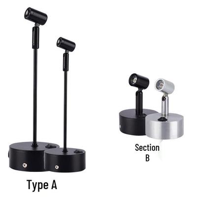 LED Battery-Powered Jewelry Spotlight for Street Stalls and Desktops - Wireless Charging
