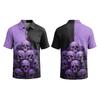 Men's Halloween Print Short Sleeve T-Shirt Stylish Casual Top