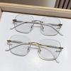 2Pcs Unisex Luxury Photochromic Reading Glasses Fashion Rimless Color Changing Eyewear For Men Women Outdoor Anti-Uv Presbyopia
