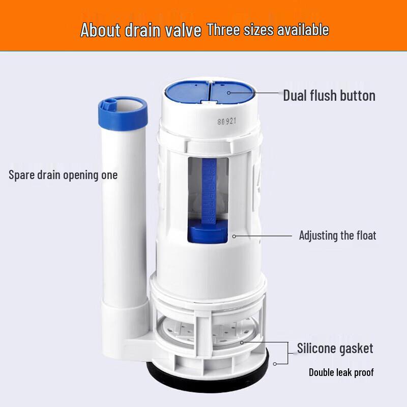 Jingshi MS2 Universal Toilet Tank Fill and Flush Valve Set