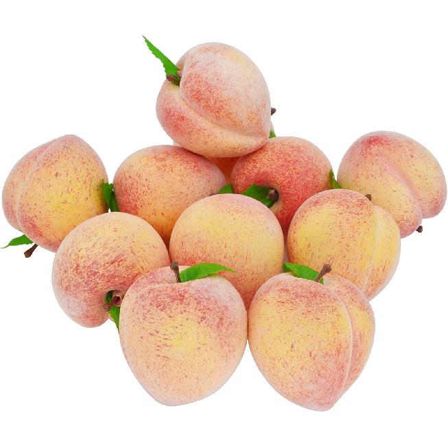 Fake Fruit Home House Kitchen Party Decoration Simulation Artificial Lifelike Peach 10pcs Set