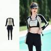 Two Women Piece Wetsuit Set Long Sleeve Long Pants Surfing Dive Swimming Garment