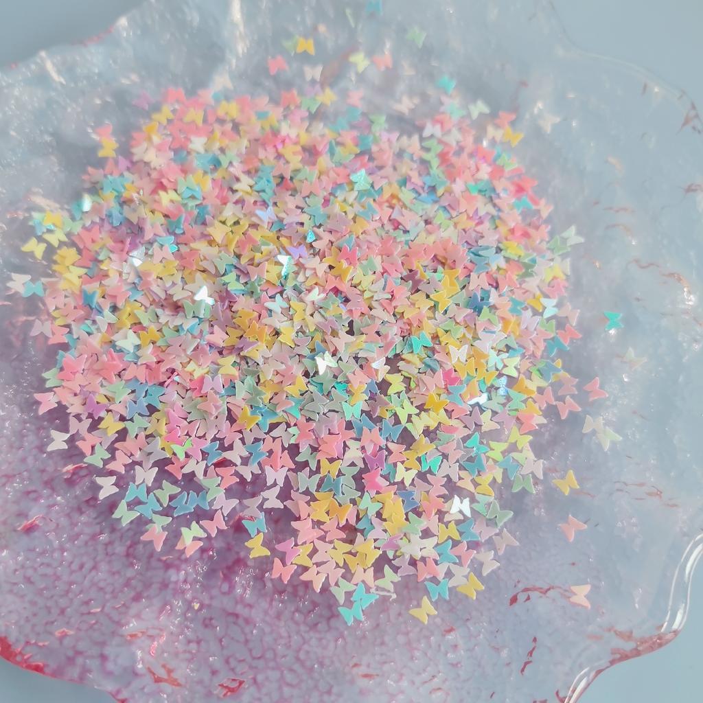 500g/Bag Colorful Butterfly Glitter Nail Art Sequins 3D Butterfly Confetti Stickers Manicure Makeup DIY Decoration for Women