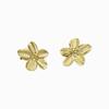 European and American ins wind gold titanium steel flower earrings retro simple atmosphere explosive earrings female spot