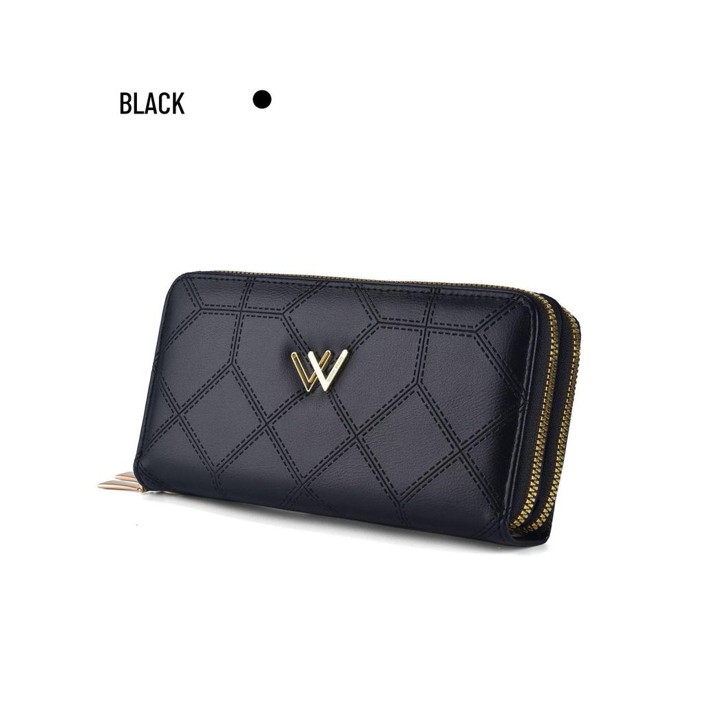 Women's Versatile Long Wallet with Double Zipper, Multiple Card Slots, Large Capacity for Coins, High-Quality Clutch Bag.
