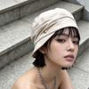 New cotton and linen flat top soft brim equestrian hat adjustable casual simple literary retro versatile hat newsboy hat