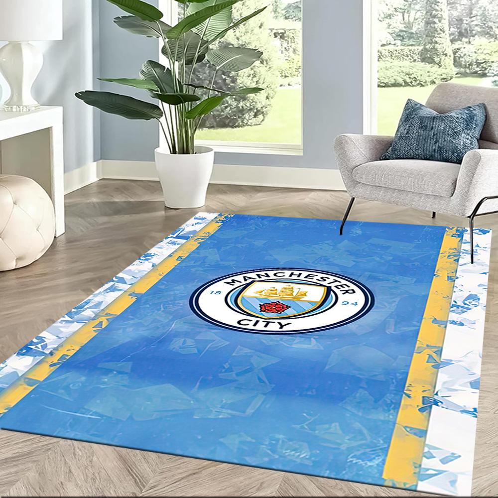 Manchester City Floor Mat Design For Living Rooms Entryway Dining Room Hallway Antislip Carpet Decorate Offices Perfect Birthdaychristmas Gift Idea