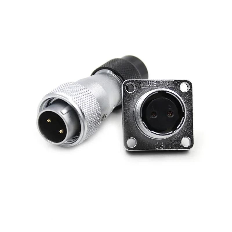 WEIPU WS16 TD/Z 2Pin 3Pin 4Pin 5Pin Automotive Screw Install Electrical Panel Connector 7pin 9pin 10pin Male Plug Female Socket