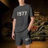 1977 Set corto da uomo di lusso da donna Abiti firmati Grafica oversize Harajuku y2k T-shirt Pantaloncini Marchio di alta qualità