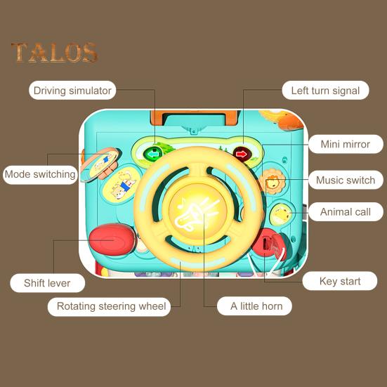 Sechsseitiges Beschäftigungshaus für Kleinkinder mit LED-Licht, Feinmotorik, multifunktionaler sensorischer Aktivitätswürfel für Kinder, pädagogisches Vorschullern-Beschäftigungshaus