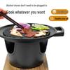 Round Korean Portable Non-Stick BBQ Grill Pan