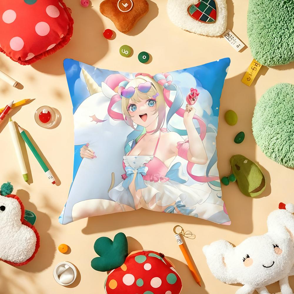 Needy Girl S-Streamer O-Overloa Cushion Cover Plush Fabric Soft Double-Sided Printed Sofa Warm Winter Home Gift Pillow Cover