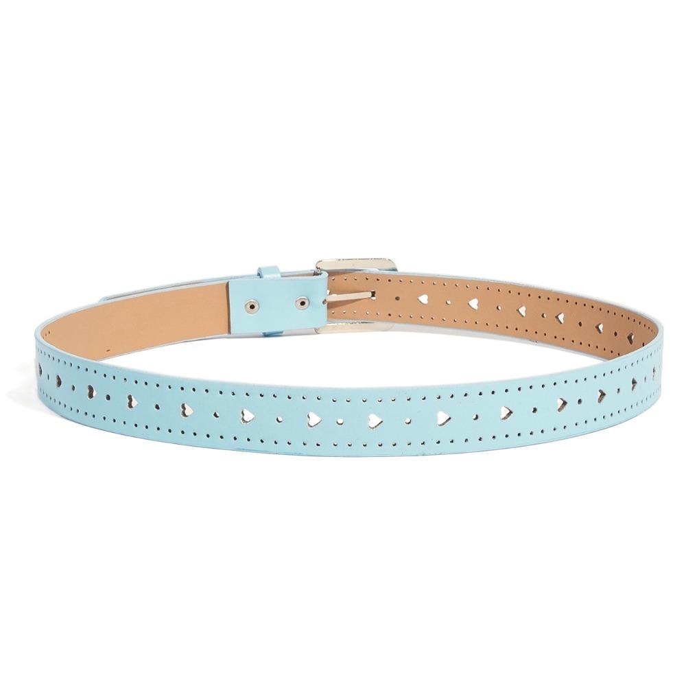 Love Heart Y2K Wide Belt Jeans Decor PU Leather Waistbands Lovely Rhinestone Waist Belt  Ladies