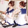 Sexy Lingerie Sailor Collar Student Dress RPG Uniform Suit Seduction