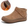 Fashion Women's Ankle Boots Genuine Leather 2025 New Fleece-lined Warm Large Size Non-slip Women's Snow Boots.