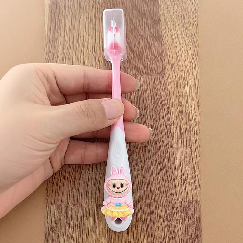 Labubu Kids Baby Soft Toothbrush Teeth Deep Cleaning Portable Dental Oral Care