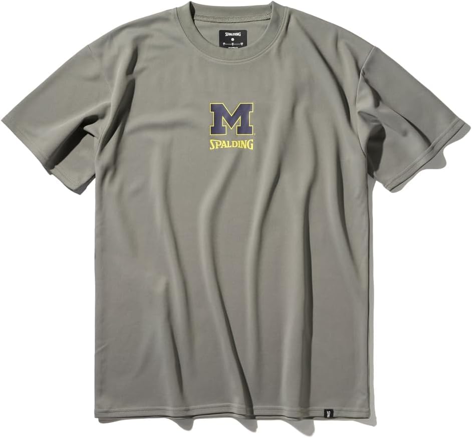

Spalding Michigan Arch Logo Back Stone T-Shirt, Size L, SMT25026M