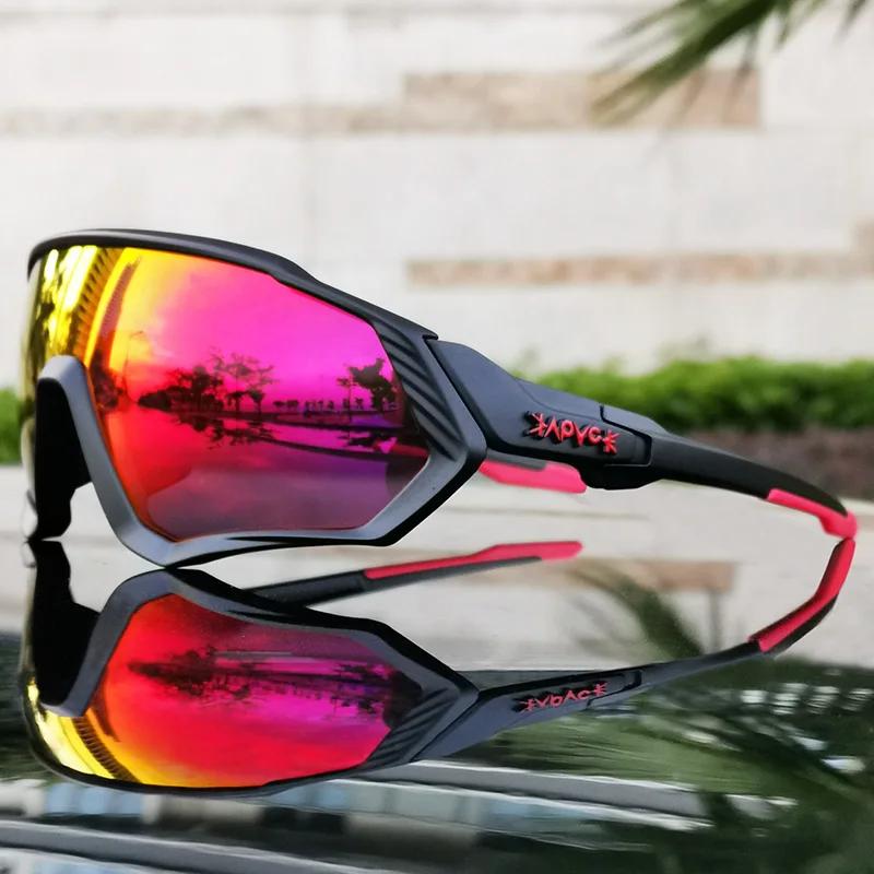 Kapvoe Marque Hommes Lunettes de Soleil Pêche Randonnée Vélo Femmes Lunettes Vélo de Route Lunettes Vélo Lunettes de Cyclisme Oculos Ciclismo