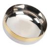 Rustless Steel Metal  Bowl Polished Inner Wall Food Bowl Stackable Serving Bowl  Salad Making