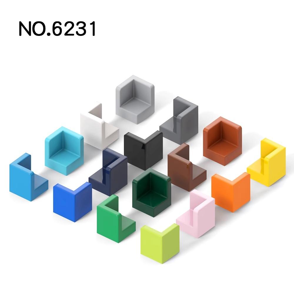 Non-Toxic 50Pcs Moc Compatible Assembles Particles 6231 Panel 1 X 1 X 1 Corner Building Blocks Diy Educational Spare Toys High-Tech