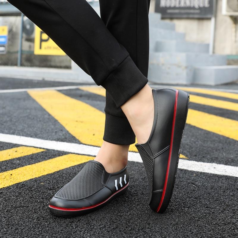 

Мужские модные короткие сапоги для защиты от дождя, низкие резиновые сапоги, водонепроницаемые и нескользящие, съемные, из хлопчатобумажной резины, рабочая обувь для рыбалки и мойки автомобилей 40