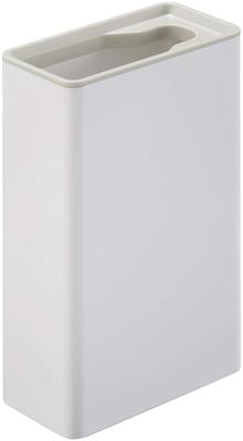 Yamazaki Flushable Toilet Brush Stand, Plate, White, Approx. W5.5 X D11 X H17cm, Plate, Toilet Brush Case, 4857