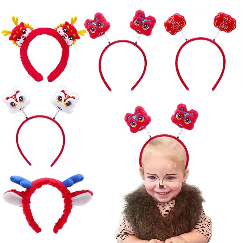 Cute Dragon Horn Hair Hoop Women Wash Face Makeup Headband for Photoshoots Christmas New Year Party Hair Accessories