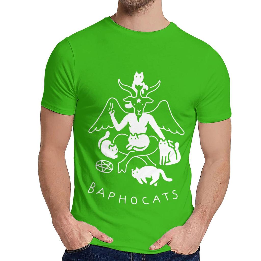 Crewneck Baphocats Baphomet Satan Demon Tee Shirt Summer Male Comfortable T Shirt Design For Unisex