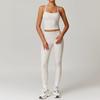 Womens Quick Dry Stretchy Yoga Set Workout Running Sport Outfit