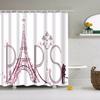 Vintage Style Paris Style Tower Retro Bathroom Shower Curtain Fabric Waterproof Polyester Cortina Ducha 180X180cm
