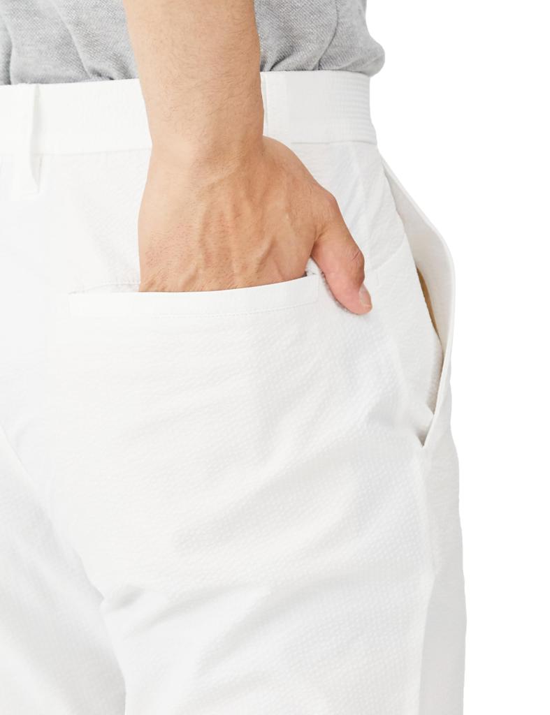 [Pin Apparel] Men's Long Pants (Cross-Moving All-Directional Stretch)  Golf  621-4131113 030White 4L