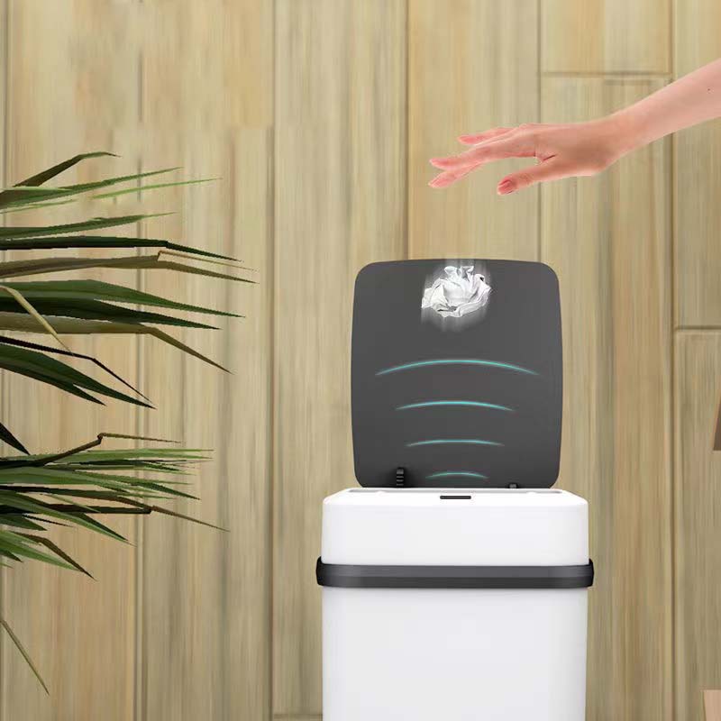 Smart Sensor Trash Can Household Bedroom Intelligent Induction Garbage Bins Bathroom Deodorant IPX5 Waterproof Bedroom Touchless Silence Trash Can