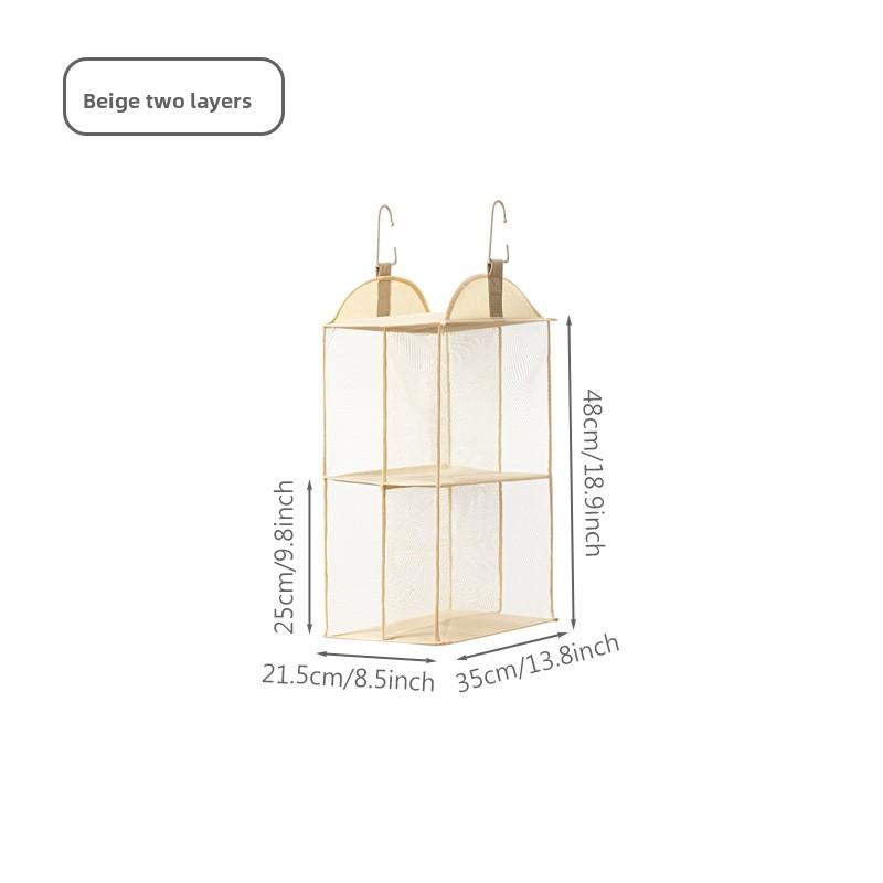 Mehrschichtiger Stoff Wandmontierter Dormi Aufbewahrungs-Ra Beutel Hängender Organizer Schrank Aufbewahrungsbeutel für Schlafzimmerorganisation