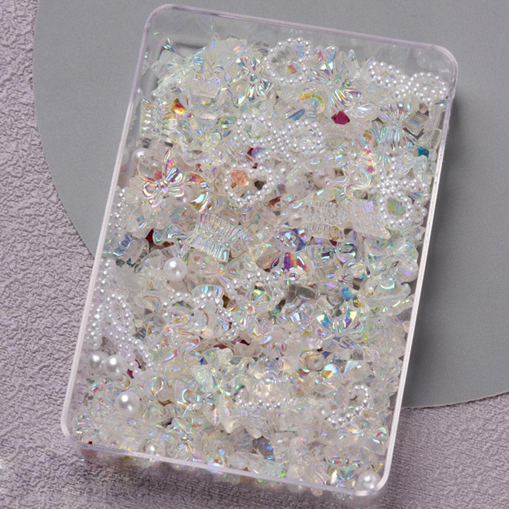 Manicure Kawaii Accessories Rhinestones Bear Nail Decoration Butterfly 3D Special Design